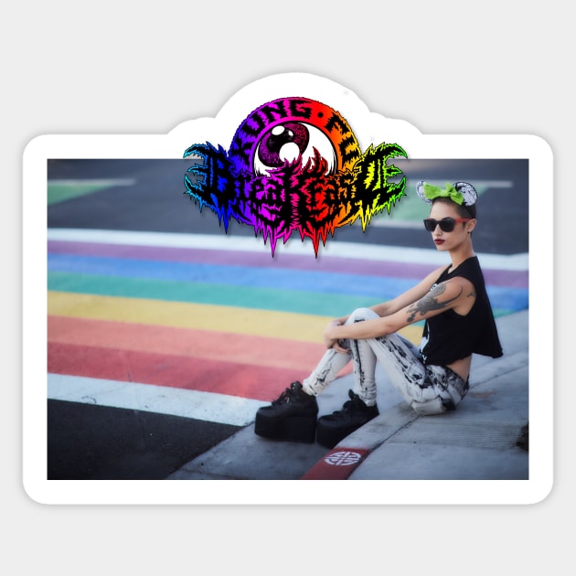 Alondra Excene Rainbow Pride Minnie Sticker by KungFuBreakfast